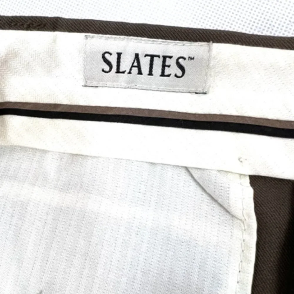 Brown "Slates" Men's Dress Pants - Picture 3 of 7